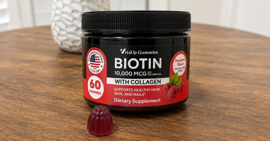 VitaUp Biotin Gummies 60-Count Just $12.96 Shipped on Amazon (Reg. $29)