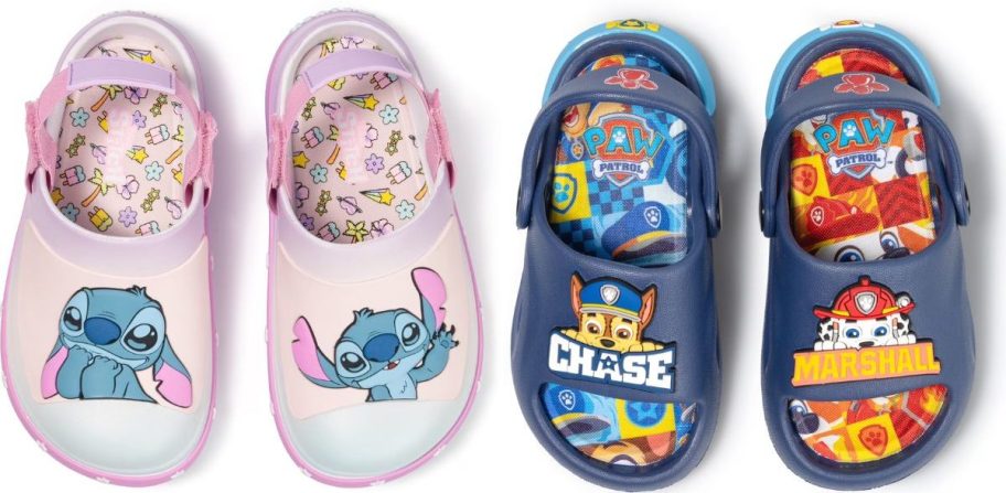 Stock images of Stitch and Paw Patrol Shoes for Kids