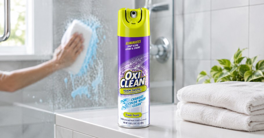 OxiClean Foam-Tastic Bathroom Cleaner Just $4.98 on Walmart.com