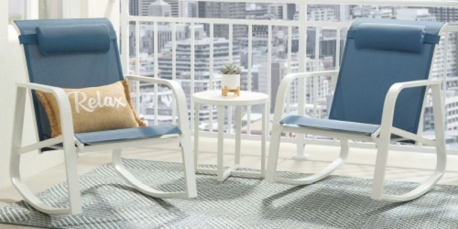 Mainstays 3-Piece Rocker Patio Set Just $97 Shipped on Walmart.com (Reg. $224)+ More