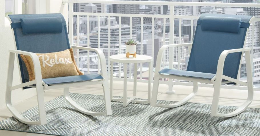 Mainstays 3-Piece Steel Rocker Patio Set Just $97 Shipped on Walmart.com (Reg. $224)+ More