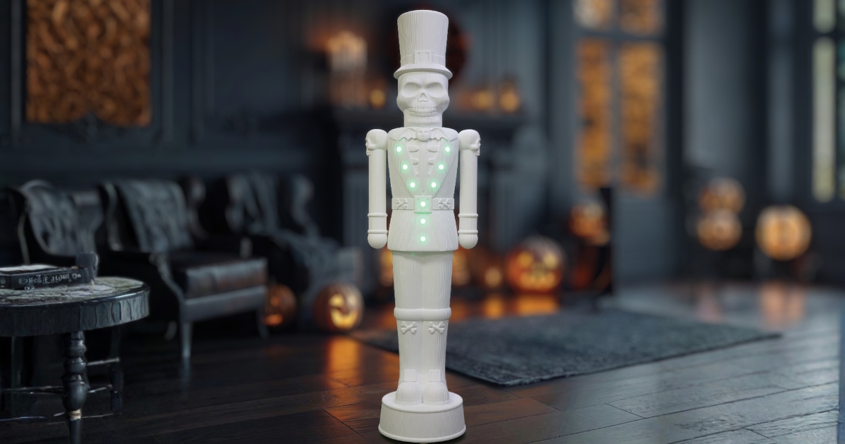 Walmart’s Viral Giant Halloween Nutcracker is Back (He Lights Up & Plays Music, Too!)
