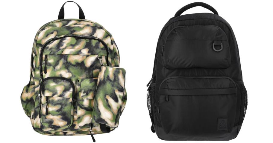 Weekend Academy Girls Cargo Backpack w Pouch and Reebok Adult's 18 Laptop Backpack in Chloe