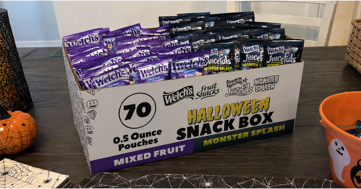 Welch’s Halloween Fruit Snacks 70-Count Variety Pack Just $16 Shipped on Amazon