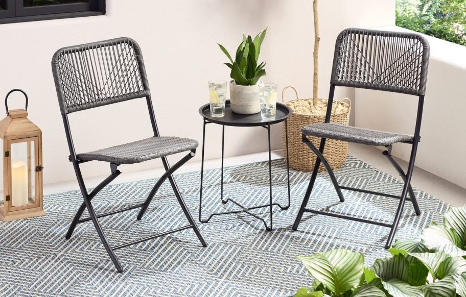 Wicker Rope Bistro Set Patio Body