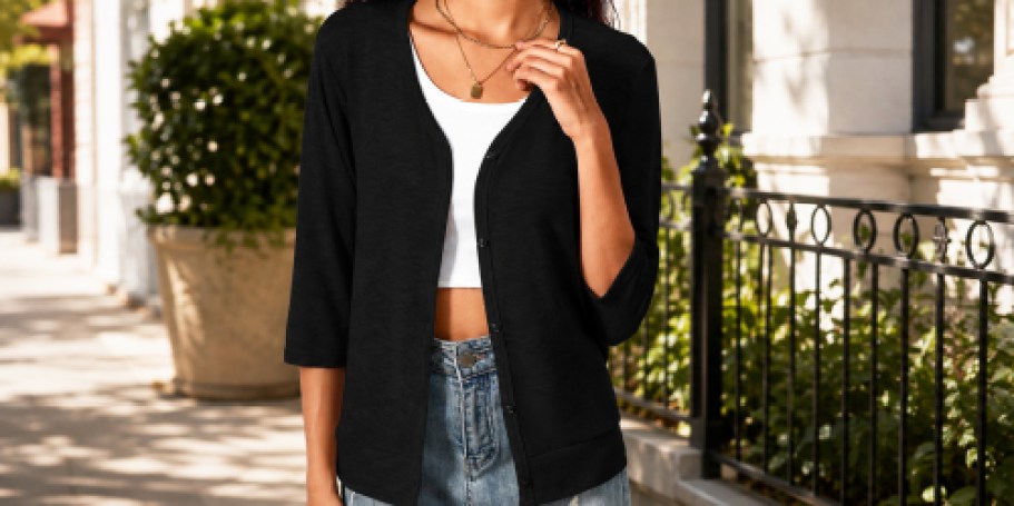 Women’s Cardigans from $8.99 on Amazon (Perfect for Chilly Mornings)
