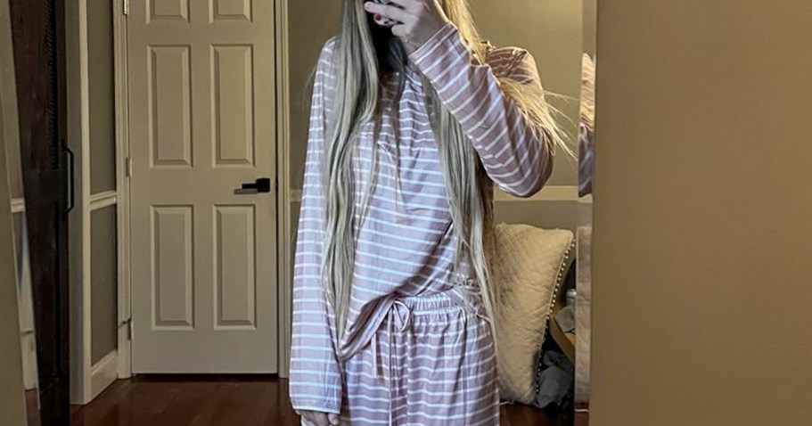 TWO Long Sleeve Lounge Sets Just $9.50 Each on Amazon