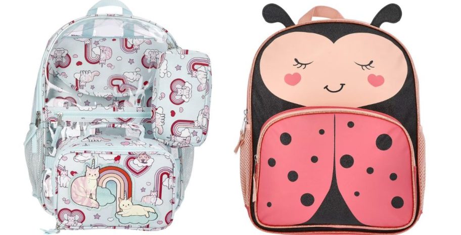 Wonder Nation Kids' Clear 17 Backpack and Wonder Nation Toddlers' 13.5 Backpack