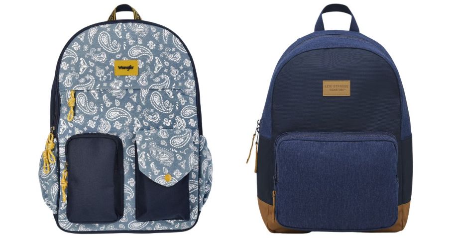 Wrangler Unisex 17 Backpack and Levi Strauss Signature Unisex Adult Single Pocket Backpack