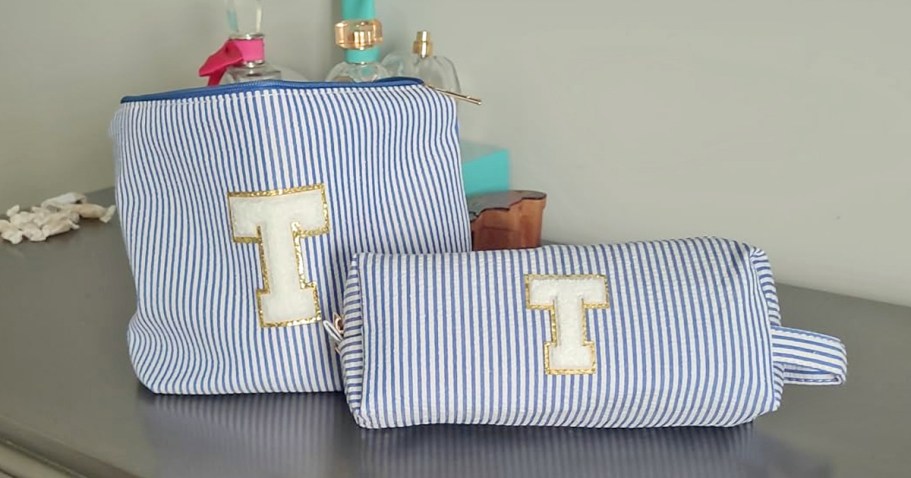 Personalized Initial Makeup Bag Set Only $6.99 on Amazon (Reg. $22)