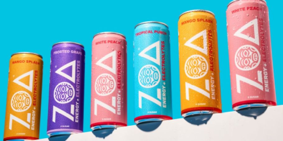 ZOA Zero Sugar Energy + Electrolytes Drink 12-Packs from $16 Shipped on Amazon