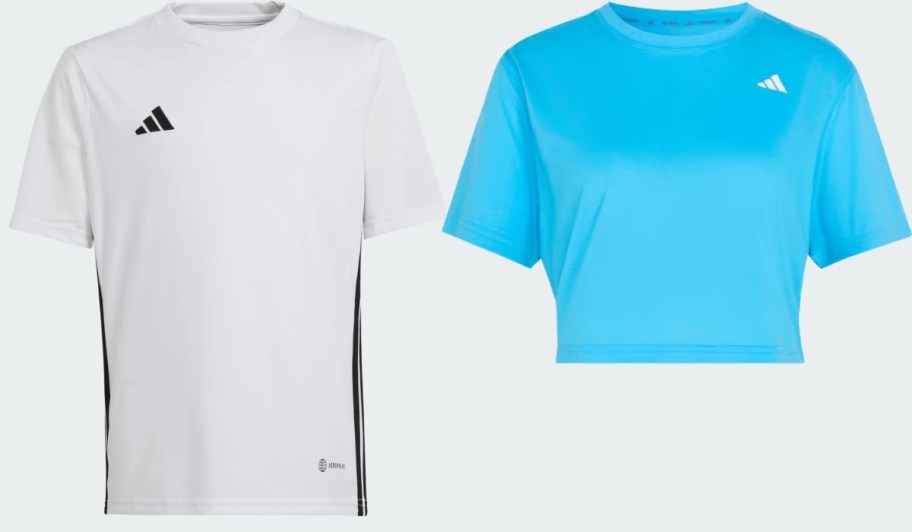 two adidas tees