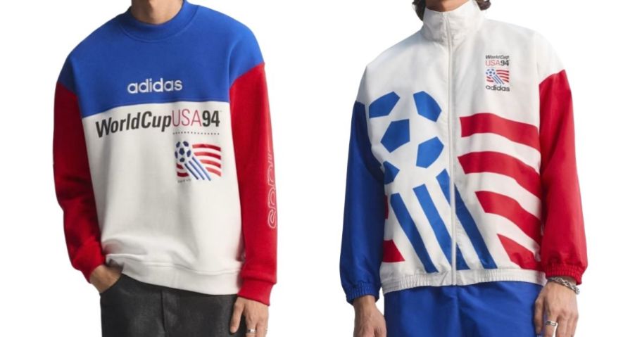 adidas Men's USA 94 Graphic Sweatshirt and Woven Track Top