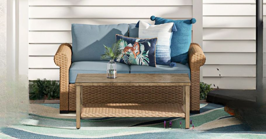 Wicker 2-Piece Patio Conversation Set Only $174.50 Shipped on Lowes.com (Reg. $698)
