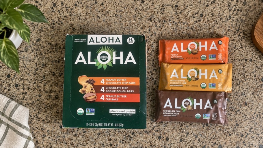 ALOHA Organic Plant-Based Protein Bars 12-Count Just $15.50 Shipped on Amazon (Reg. $39)