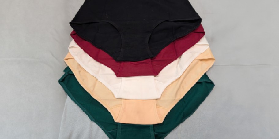 Women’s Cotton Underwear 5-Pack Just $7.94 on Amazon