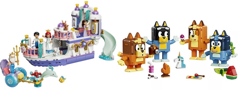 lego ariel and bluey sets 