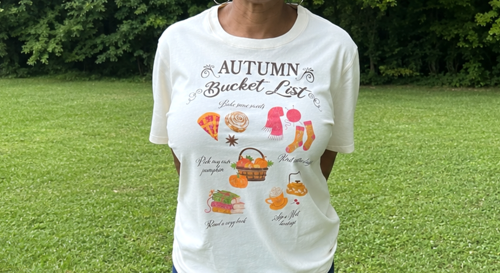 Autumn bucket list tee