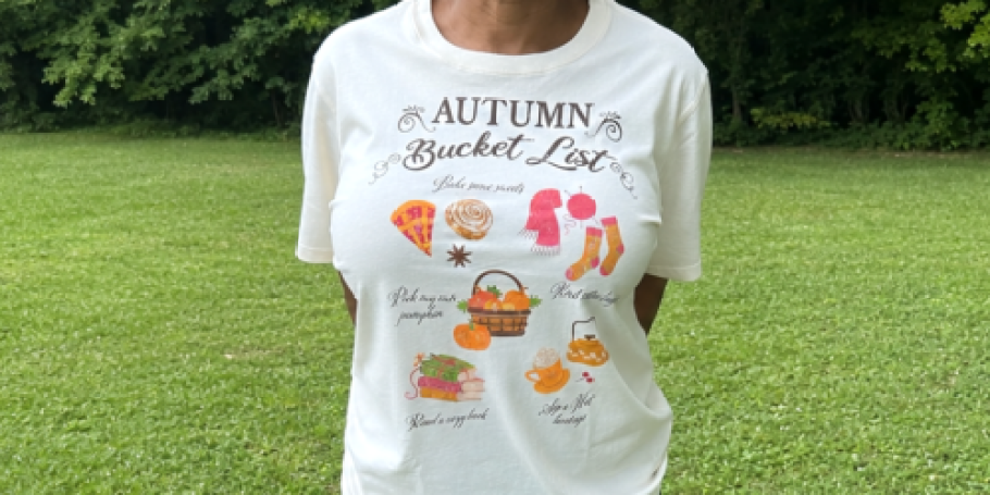 Women’s Halloween & Fall Graphic Tees Just $7.97 on SamsClub.com