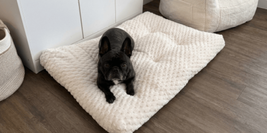 Comfy Bubble Fleece Dog Crate Bed Just $14.99 on Amazon (Reg. $30)