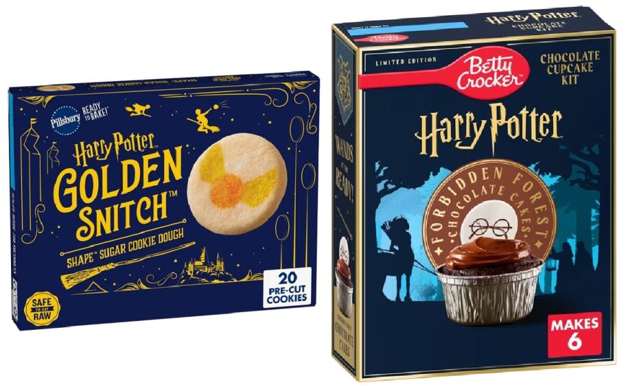 2 Harry Potter baking kits on a white background
