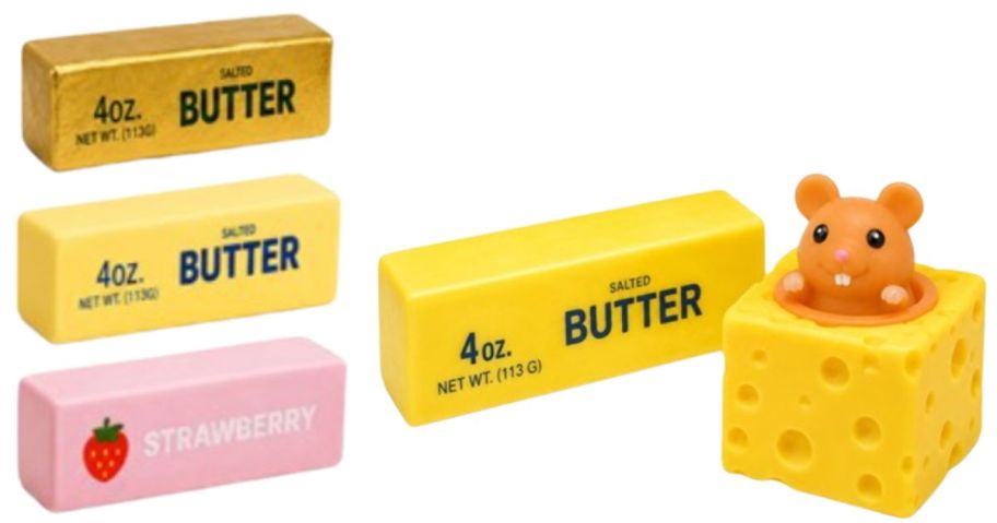 butter and mouse squishies