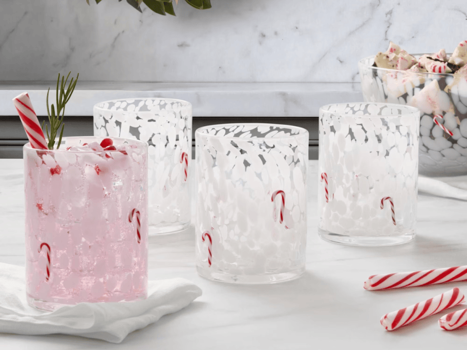 candy cane glasses