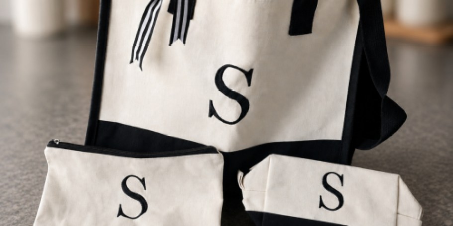 Fun Gift Idea! Initial Tote Bag Set Just $12.99 Shipped on Amazon (Reg. $36)