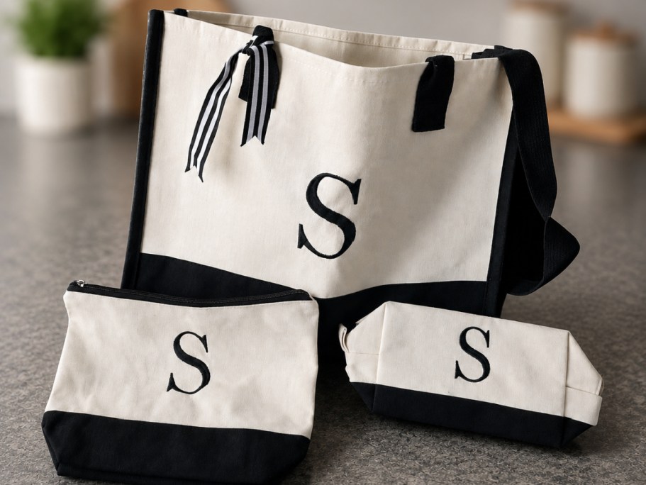 Fun Gift Idea! Initial Tote Bag Set Just $12.99 Shipped on Amazon (Reg. $36)
