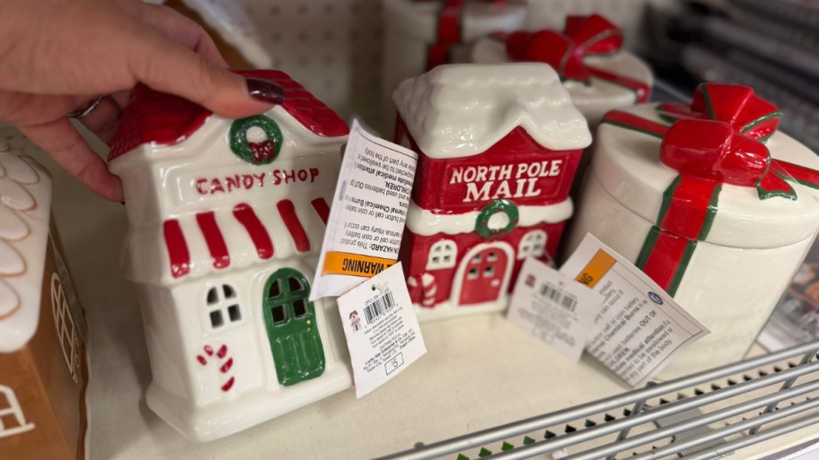 hand holding led ceramic house