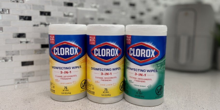 Clorox Disinfecting Wipes 3-Pack Just $9.72 Shipped on Amazon