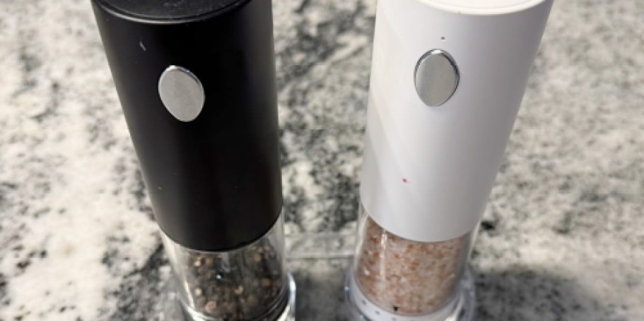 Electric Salt & Pepper Grinder Set Only $9.99 on Amazon (Reg. $20)