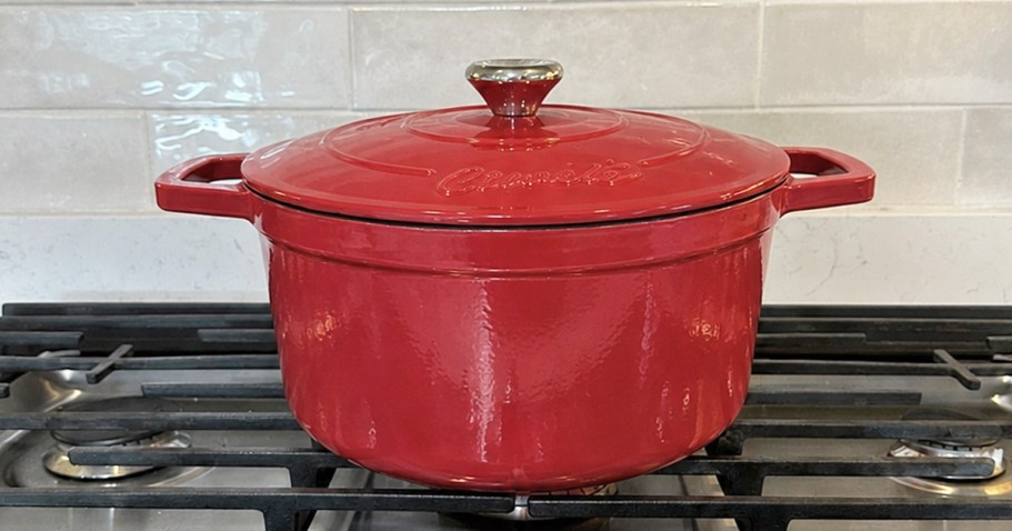Cast Iron Dutch Oven w/ Potholders Just $19.79 Shipped on Amazon (Reg. $40)