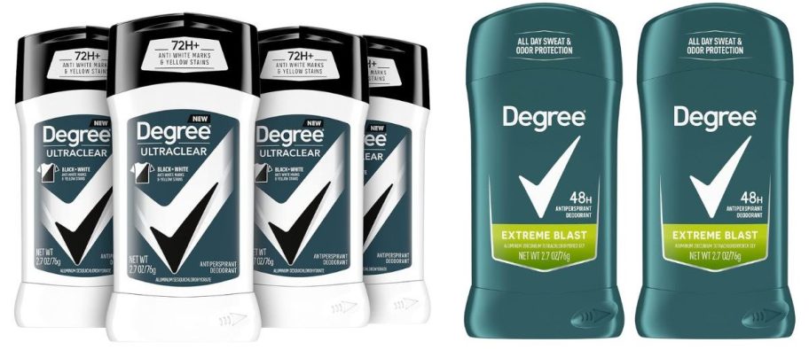 two sets of degree mens deodorant