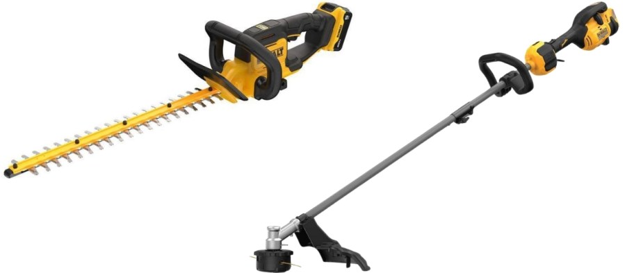 hedge and string trimmers
