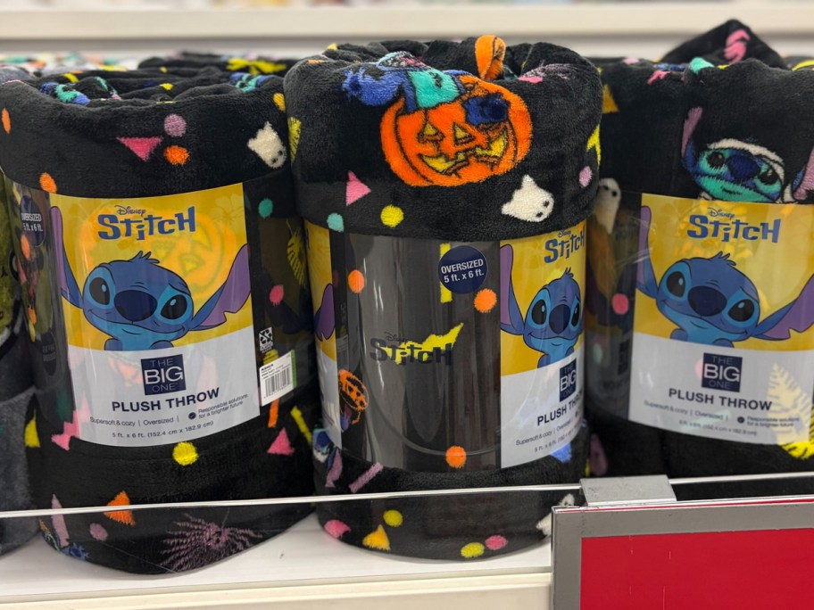 black stitch halloween blanket 