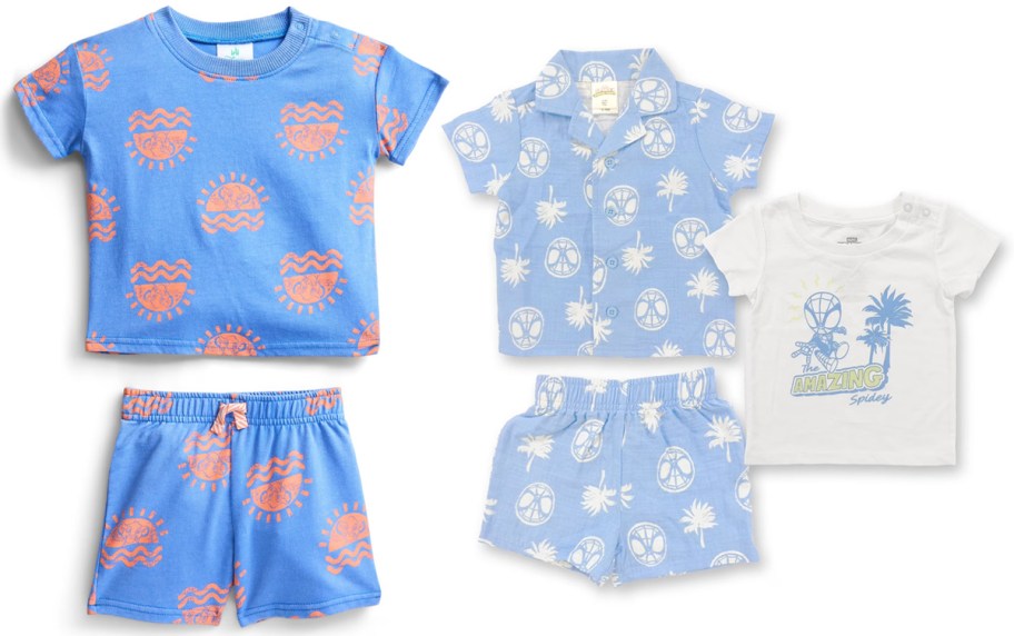 blue boys outfit sets 