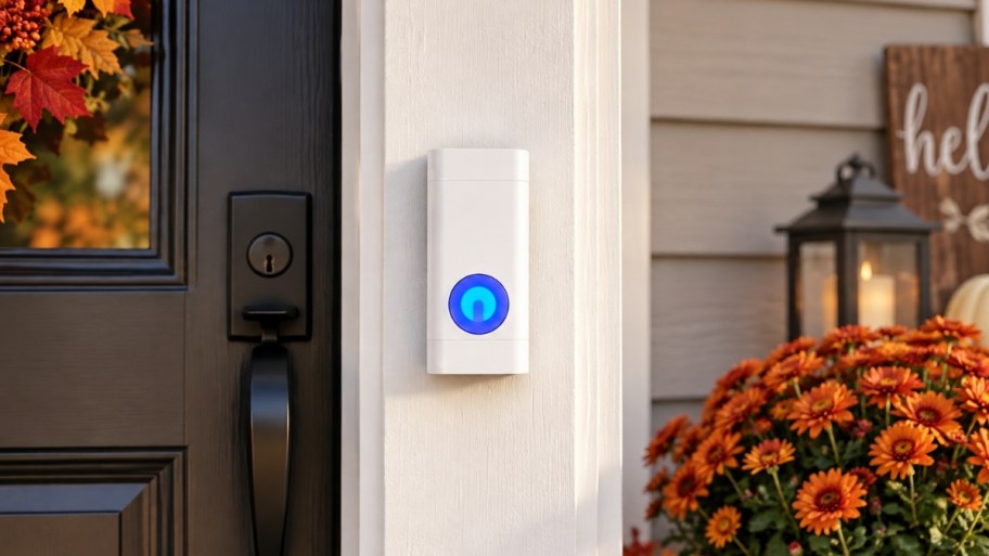 doorbell next to a front door