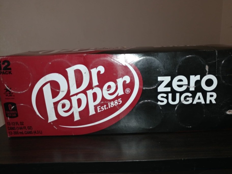 12-pack of Dr Pepper Zero