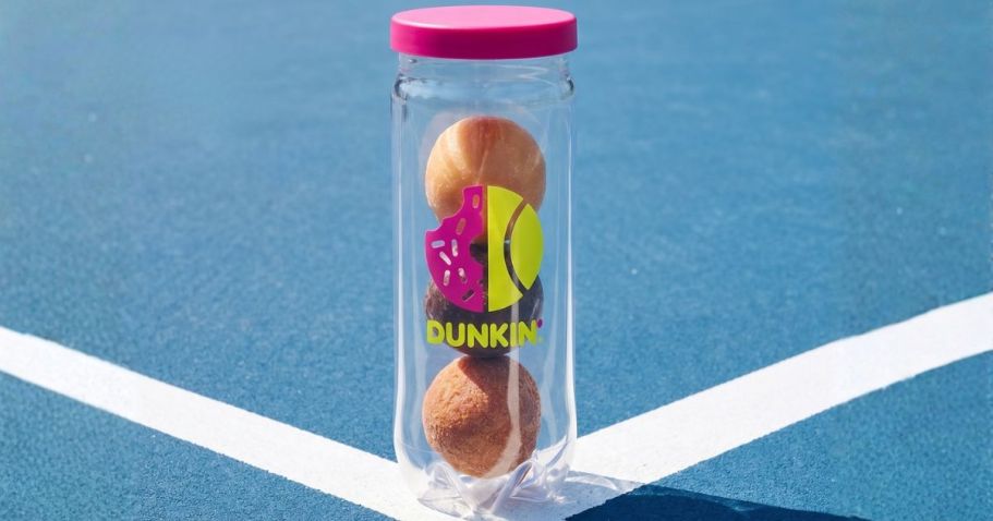 FREE Dunkin’ Mini Tennis Can w/ Munchkins Purchase on August 30th