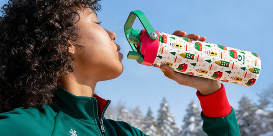 Owala-Inspired Water Bottles Only $4.99 on Amazon (Includes Cute Holiday Prints!)
