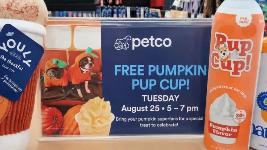 Treat Your Furry Friend to a FREE Petco Pumpkin Pup Cup Today!