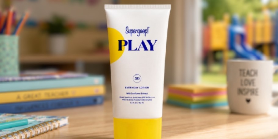 Teachers & Parents! Your Kiddo’s School May Qualify for FREE Supergoop Sunscreen