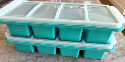 Silicone Freezer Trays 2-Pack Just $9.99 on Amazon | Great for Leftovers