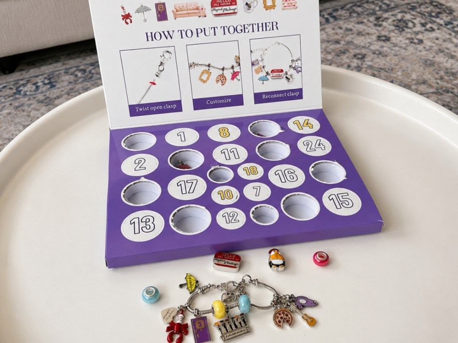 open charm bracelet advent calendar