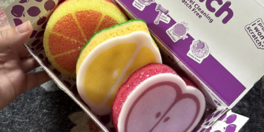 These NEW O-Cedar Scrub Sponges Actually Smell Like Fruit!