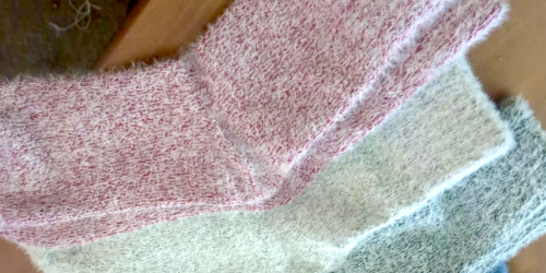 FIVE Pairs of Fuzzy Socks Just $5 on Amazon (Reg. $20) – Lots of Colors!