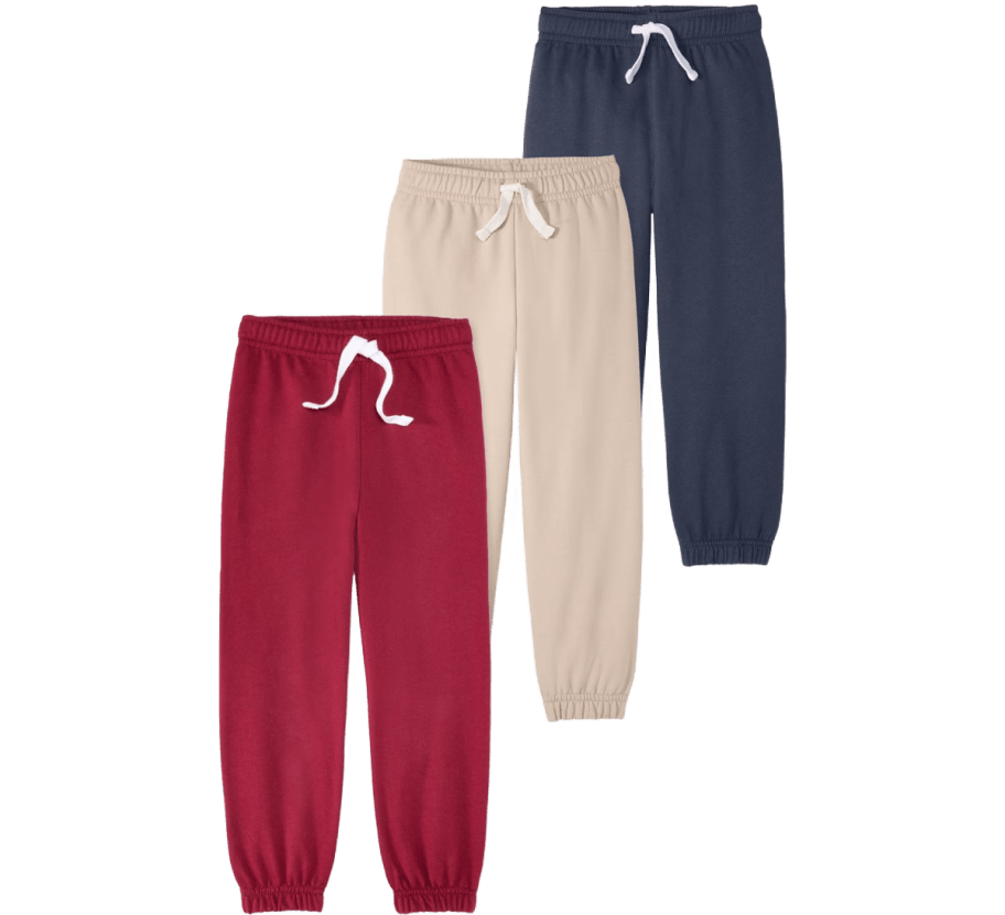 3 pairs of kids joggers