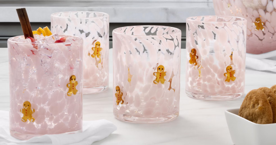 gingerbread men glasses