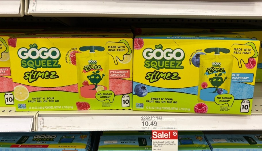go go squeez slimez on a store shelf